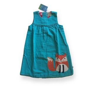 NWT Frugi organic corduroy fox dress